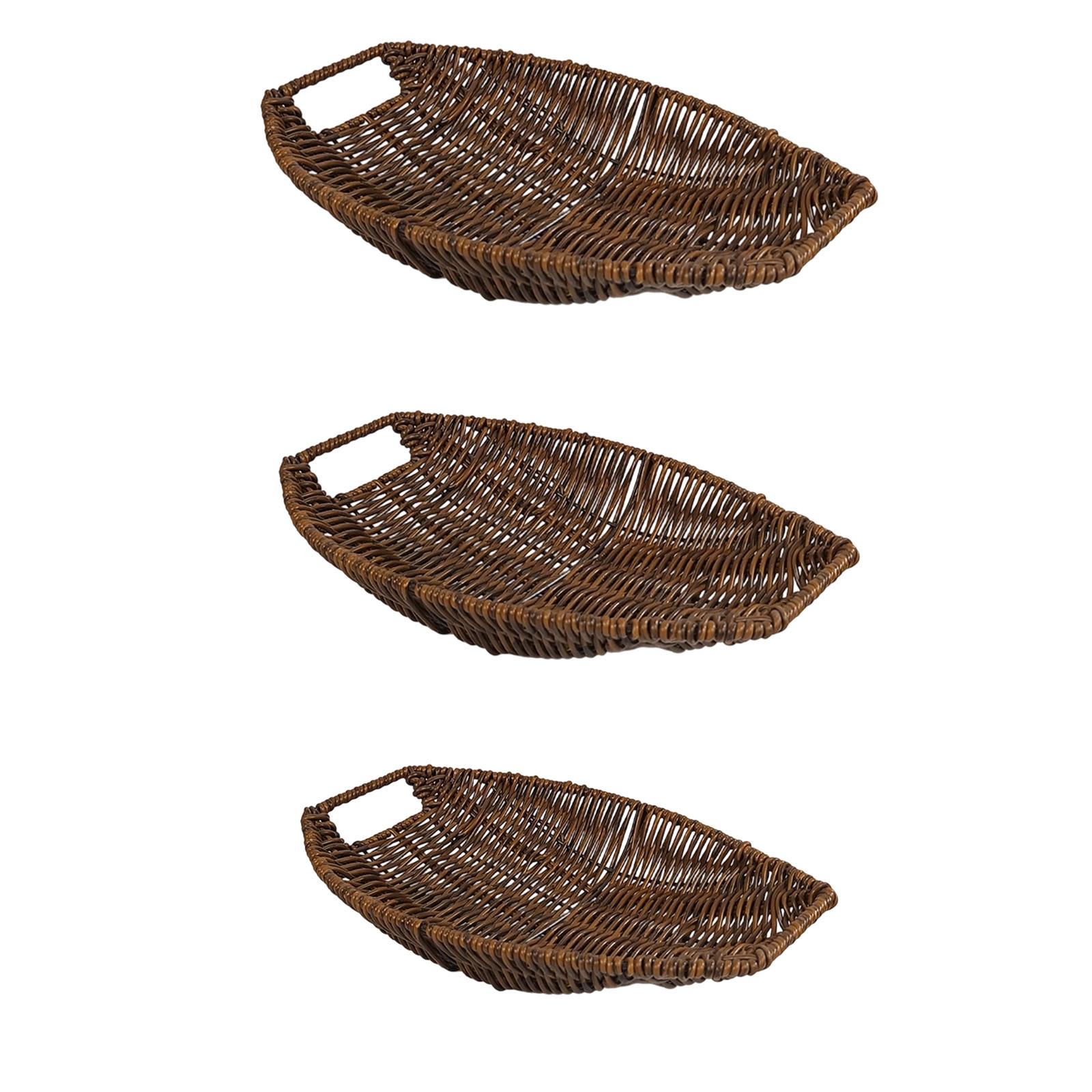 Food Snacks Drinks - Rustic Rattan Storage Basket Square Wicker