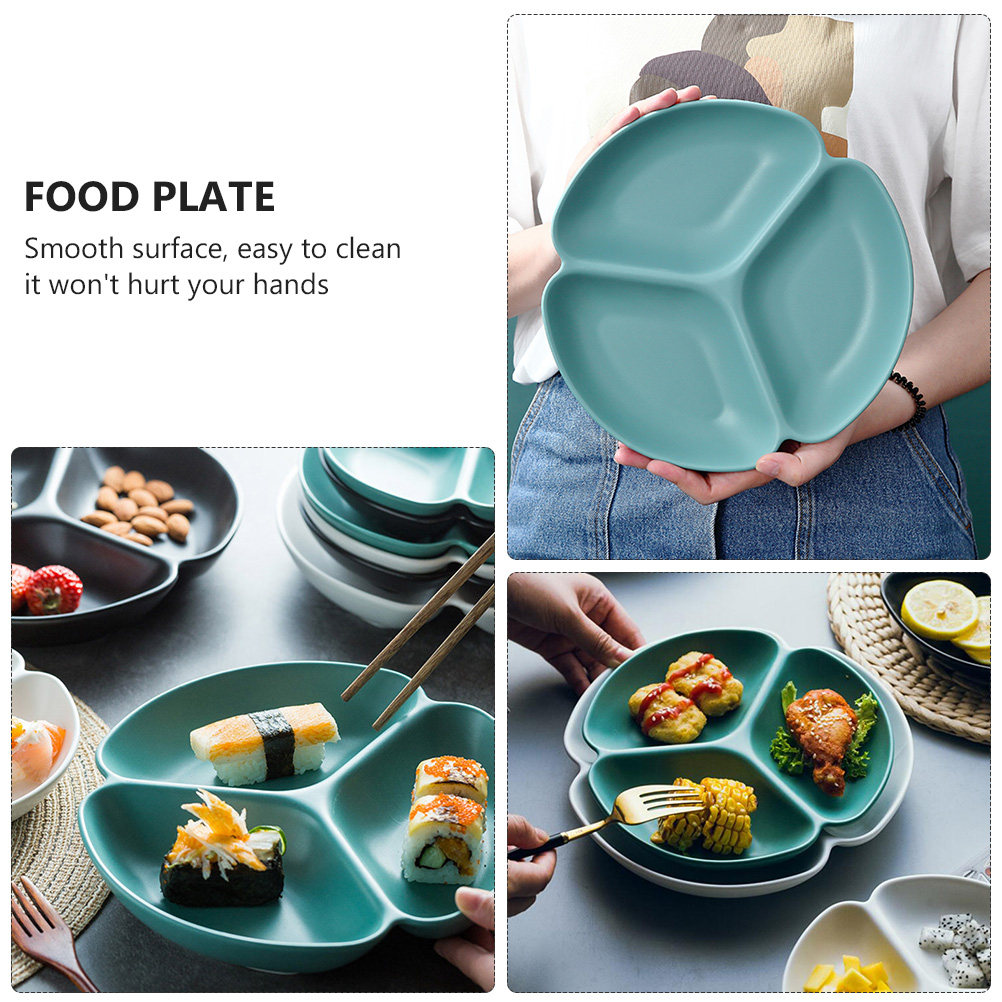 1Pcs Ceramic Divided Serving P - Food Snacks For Camping 评论和价格